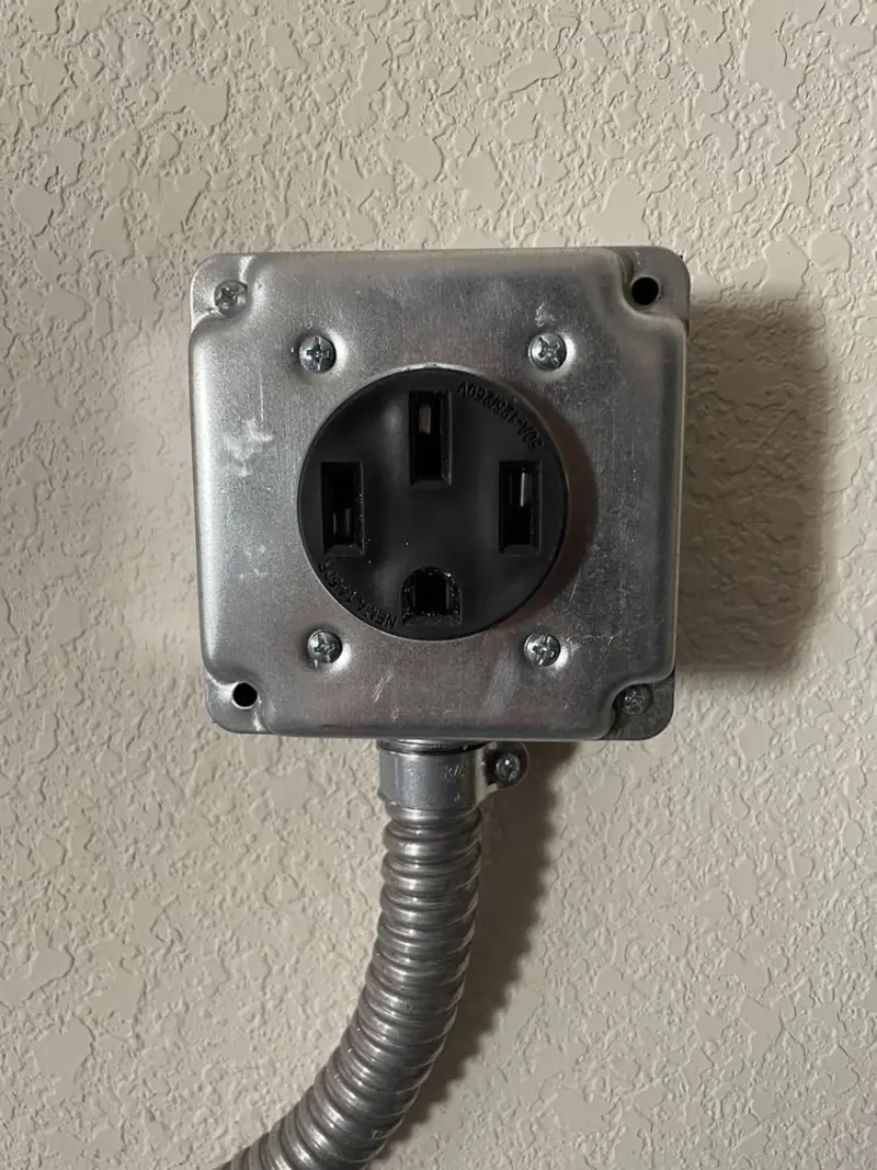 NEMA 14-50 outlet installed for Electrical Panel Upgrade in Alamosa